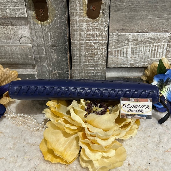 Authentic KATE SPADE Neda Market Street Accordion Wallet Blue EUC! - Picture 4 of 12